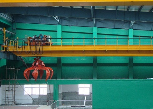 Foundries 500 Ton 2 Beam Heavy Duty Overhead Crane With Double Hooks