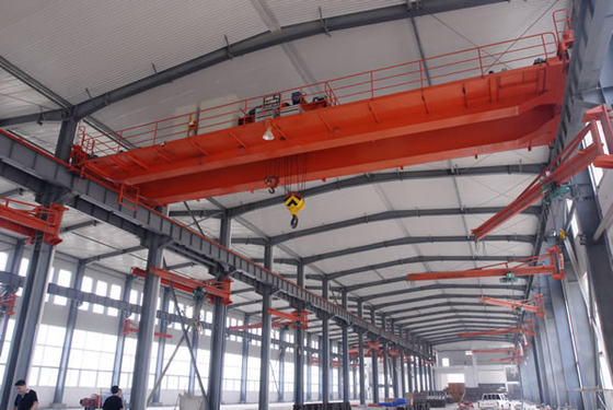 Electric Trolley Double Girder Overhead Crane 10ton With Remote Control