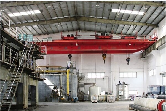 Electric Trolley Double Girder Overhead Crane 10ton With Remote Control
