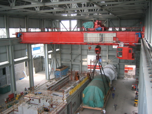 Electric Trolley Double Girder Overhead Crane 10ton With Remote Control