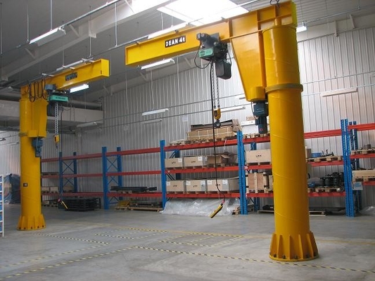 Fixed Column Free Standing Cantilever Arm Jib Crane 5 Ton In Workstations