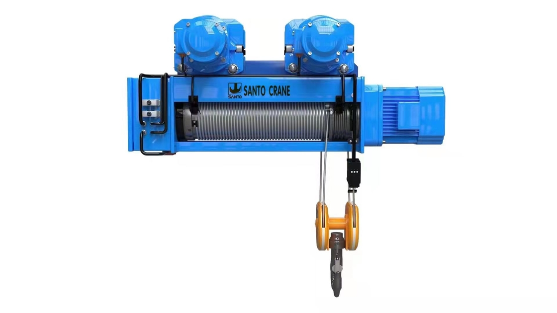 Accurate Orientation 2 Ton Wire Rope Hoist With Motorized Trolley 220V~480V