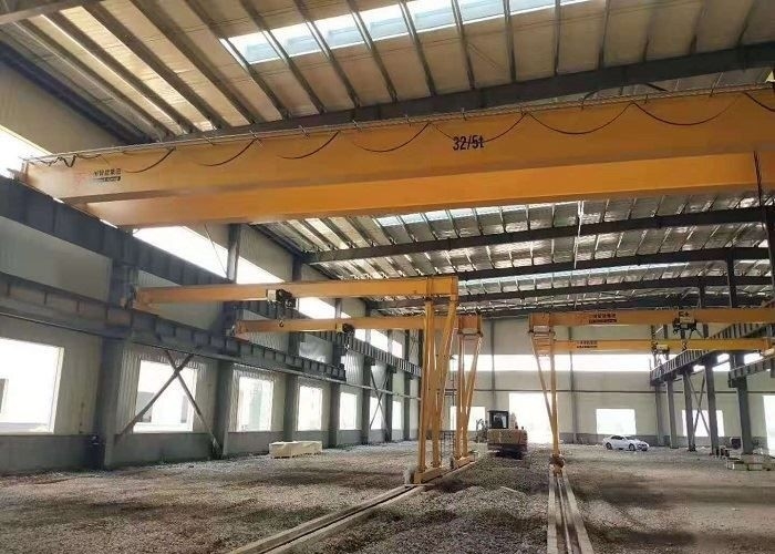 Small Size 16ton Double Girder Overhead Crane For Workshop High Configuration