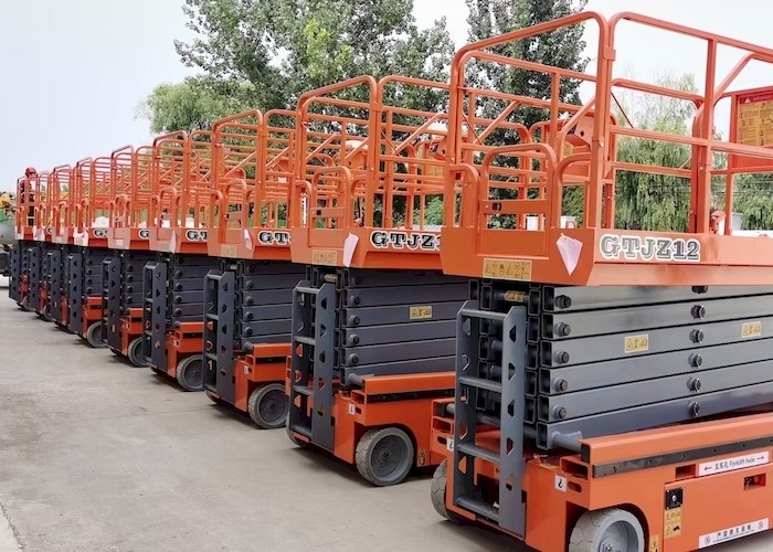 8m To 14m Height Self Propelled Electric Scissor Lift 300kg Mobile Aerial Work Platform